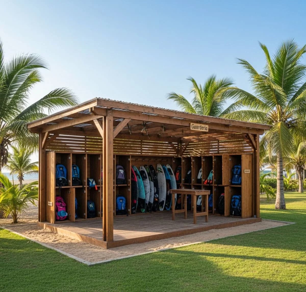 Clube de praia exclusivo do Paradiso Wellness Living em Icarai de Amontada